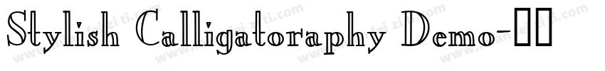 Stylish Calligatoraphy Demo字体转换
